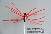 5830 5/8" x 3' Slick Co-polymer Chimney Rod, medium stiffness for fireplaces